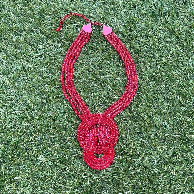 Preloved Women's Necklace - Red on Productcaster.