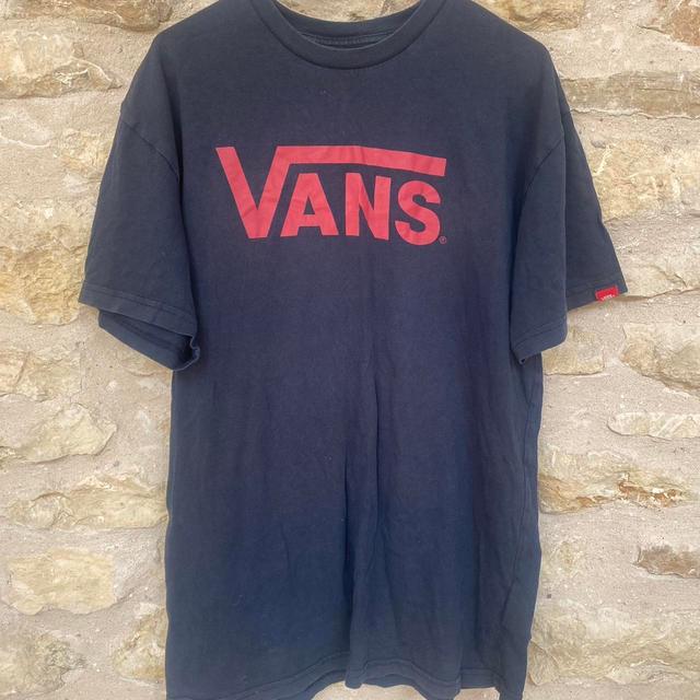 Vans Men's T-shirt - Navy - M on Productcaster.