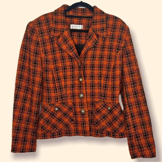 Women's Blazer Jacket - Orange/Red - UK 14 on Productcaster.