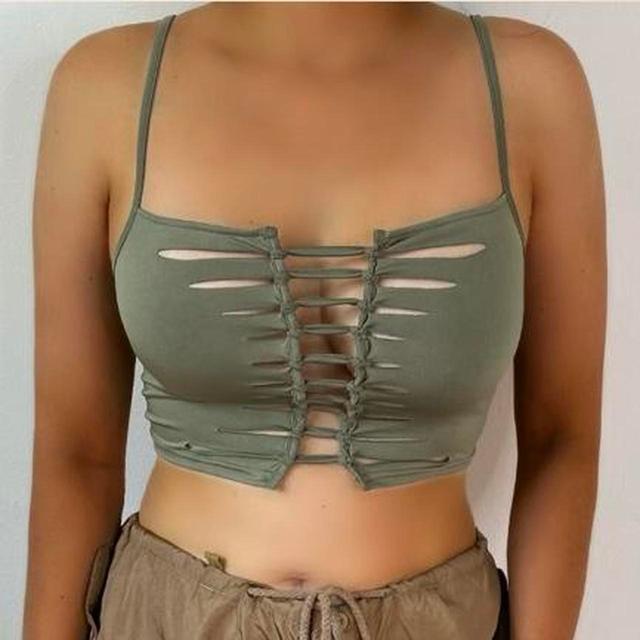 Women's Crop top - Khaki - S on Productcaster.