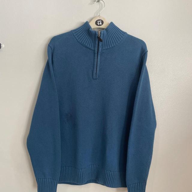 L.L.Bean Men's Jumper - Blue - S on Productcaster.