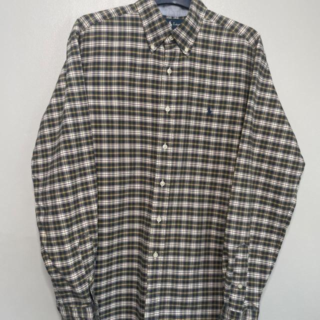 Ralph Lauren Men's Shirt - Tan/Multi - M on Productcaster.