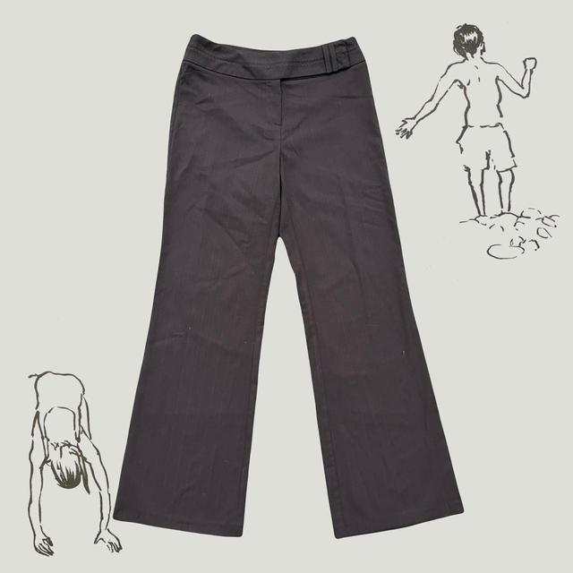 Next Women's Bootcut Embroidered Trousers - Brown - UK 8 on Productcaster.