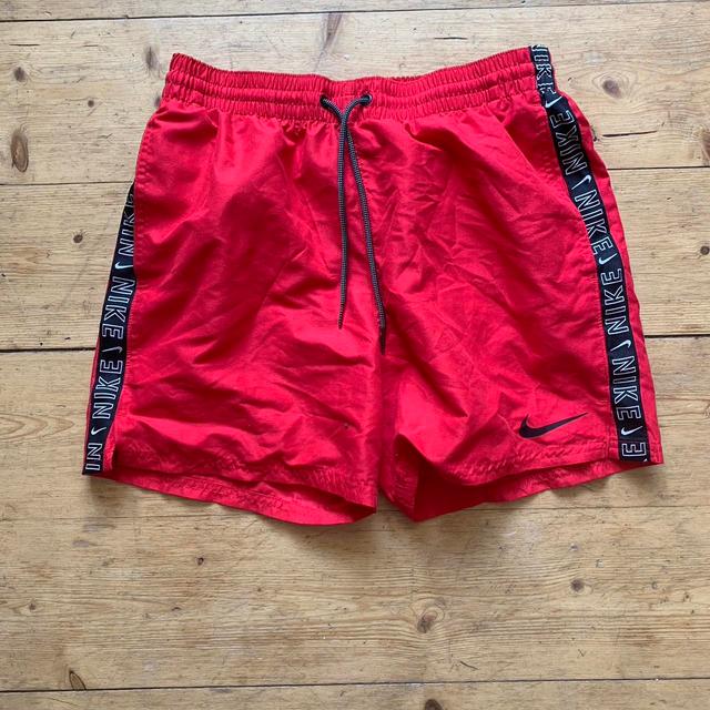 Nike Men's Shorts - Red - S on Productcaster.