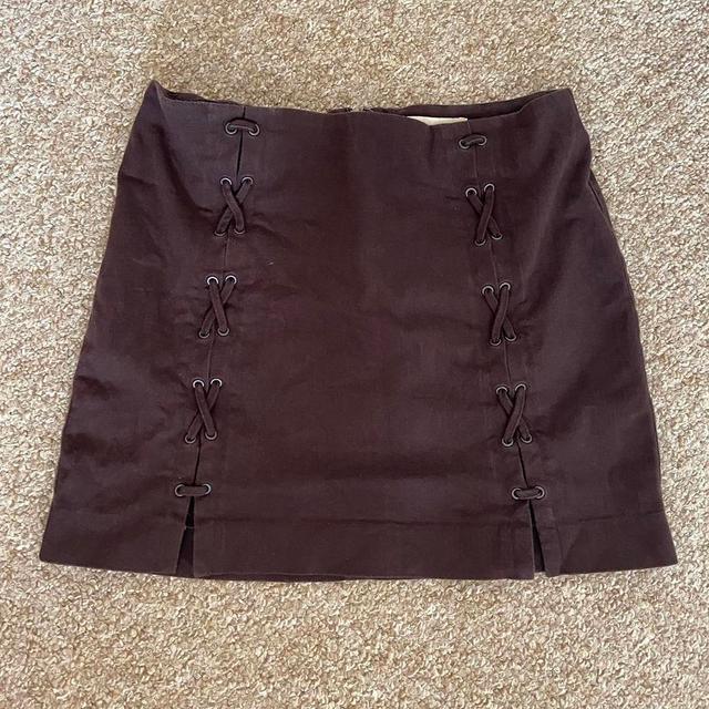 H&M Women's Skirt - Brown - UK 10 on Productcaster.