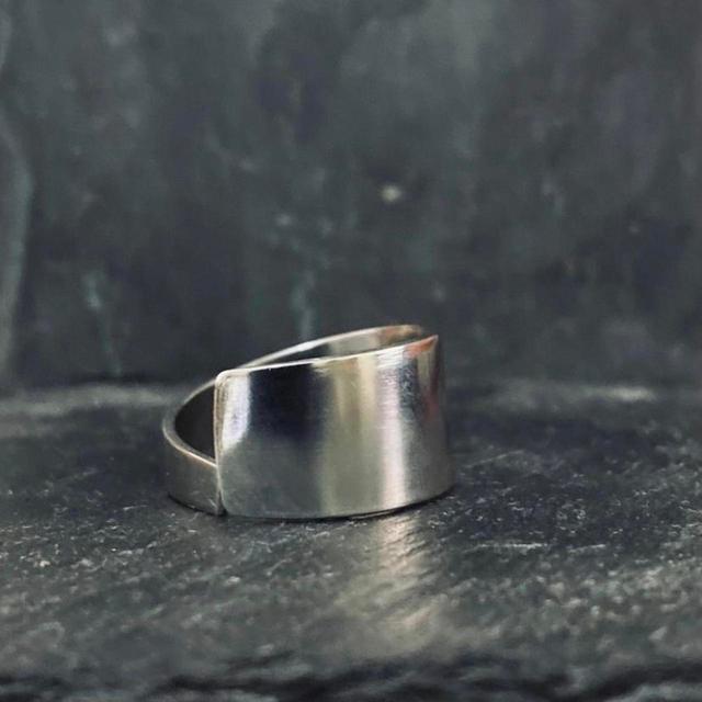 Handmade Men's Ring - Silver on Productcaster.