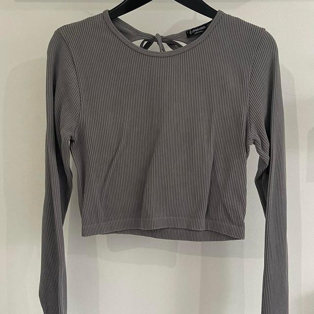 Stradivarius Women's Crop top - Grey - M on Productcaster.