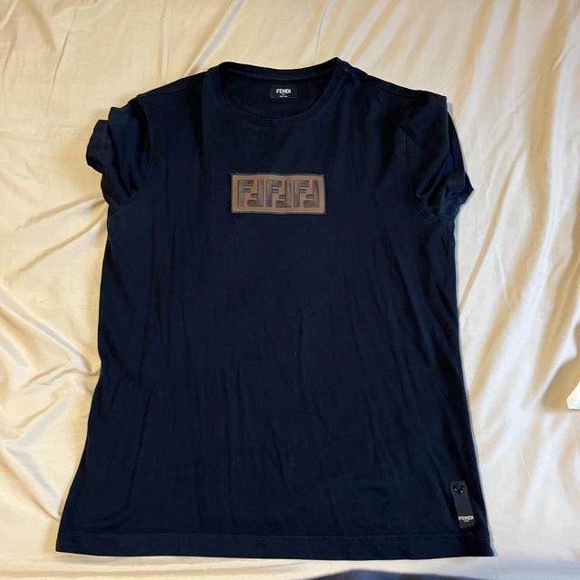 Fendi Men's T-shirt - Black - M on Productcaster.