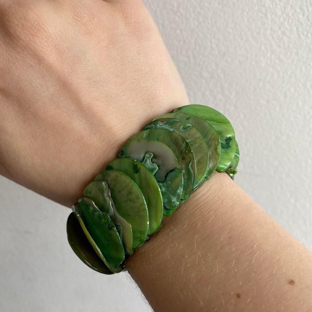 Vintage Women's Bracelet - Green on Productcaster.