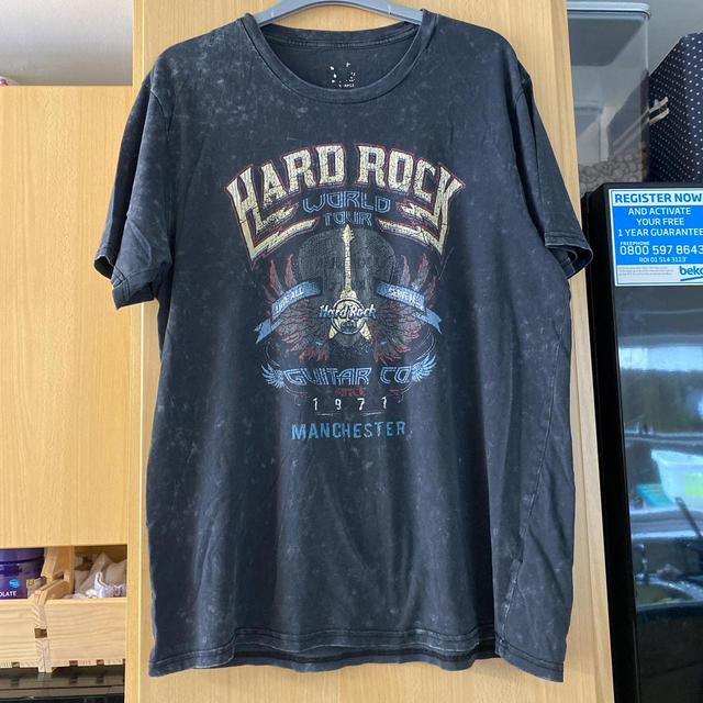 Hard Rock Cafe Men's T-shirt - Black/Grey - XL on Productcaster.