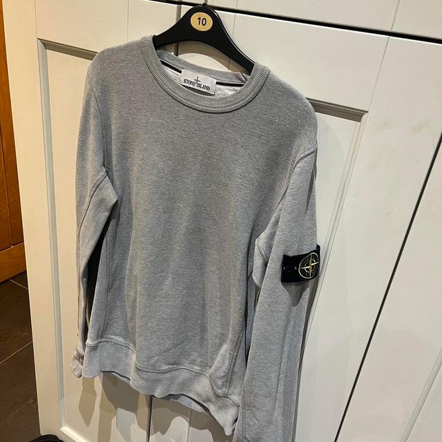 Stone Island Men's Jumper - Grey - S on Productcaster.