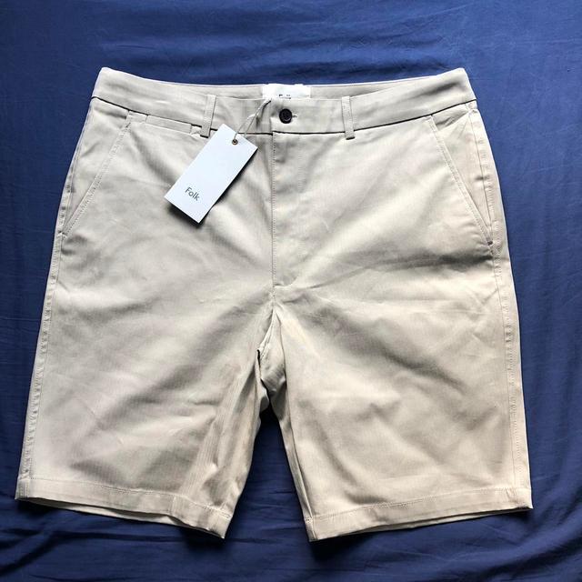 Folk Men's Shorts - Tan/Cream - L on Productcaster.