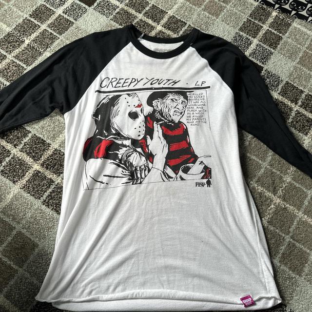 Women's T-shirt - Black/White - M on Productcaster.