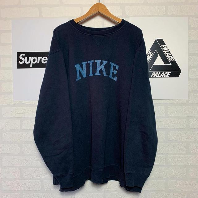 Nike Men's Sweatshirt - Navy/Black - XXL on Productcaster.