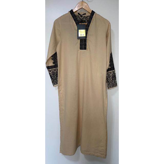 Khaadi Women's Dress - Tan - 8 on Productcaster.