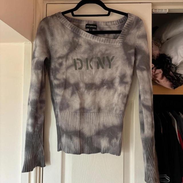 DKNY Women's Sweatshirt - Grey/Multi - 8 on Productcaster.