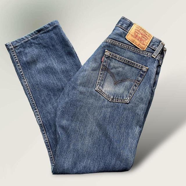 Levi's Men's Straight leg Stone-washed Jeans - Blue - 30" on Productcaster.