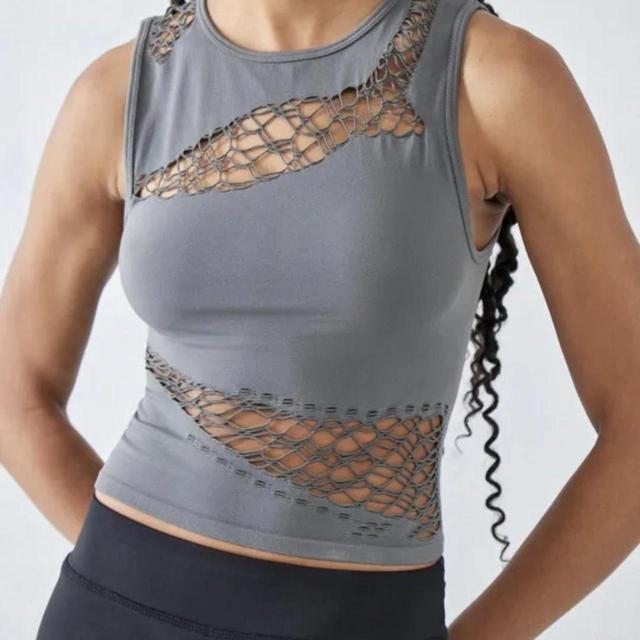 Urban Outfitters Women's Vest - Grey - L on Productcaster.