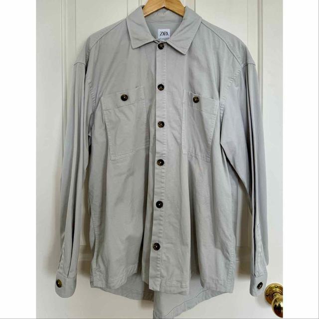 Zara Men's Shirt - Grey - M on Productcaster.