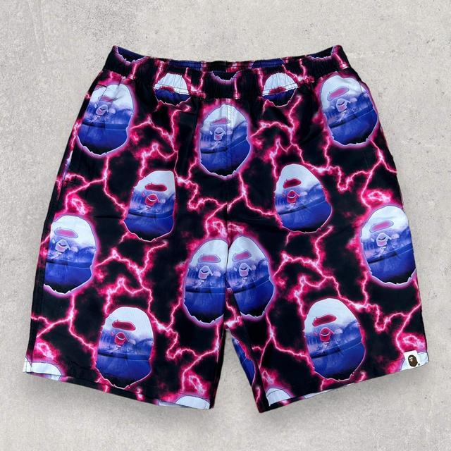 BAPE Men's Shorts - Purple - M on Productcaster.