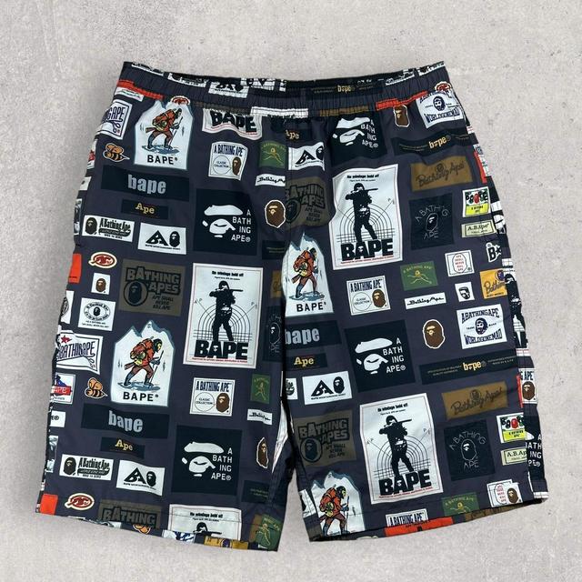 BAPE Men's Shorts - Black/Multi - XL on Productcaster.