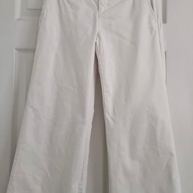 UNIQLO Women's Wide leg Trousers - Cream - UK 8 on Productcaster.