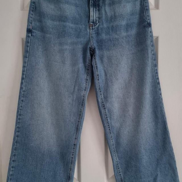 Marks & Spencer Women's Wide leg Jeans - Blue - UK 14 on Productcaster.