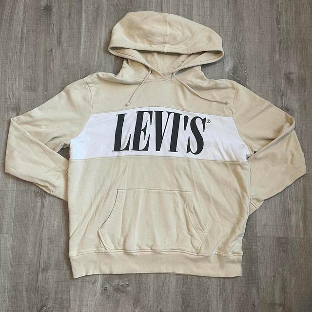 Levi's Men's Hoodie - Cream/Tan - L on Productcaster.