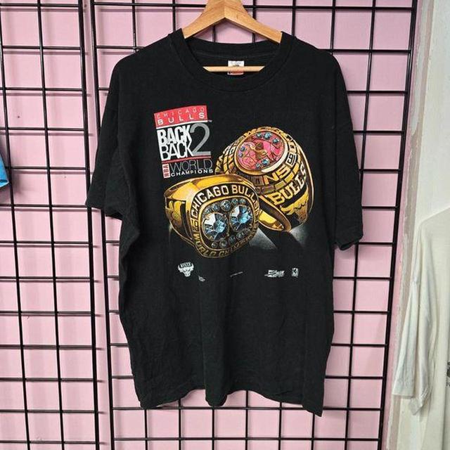 Vintage Men's T-shirt - Black - XL on Productcaster.