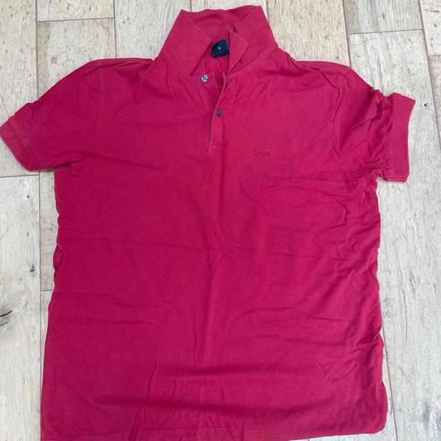 Hugo Boss Men's Polo shirt - Red - S on Productcaster.