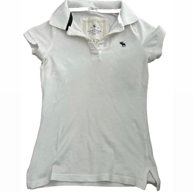 Abercrombie & Fitch Women's Polo shirt - White - XS on Productcaster.