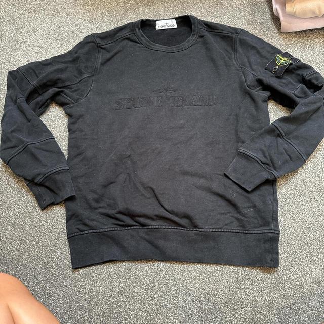 Stone Island Men's Sweatshirt - Black - M on Productcaster.