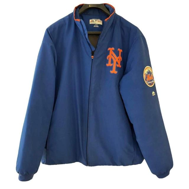 MLB Men's Windbreaker Jacket - Blue/Orange - XL on Productcaster.