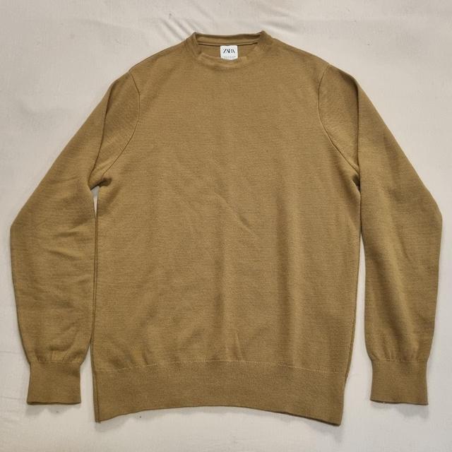 Zara Men's Jumper - Tan/Brown - M on Productcaster.