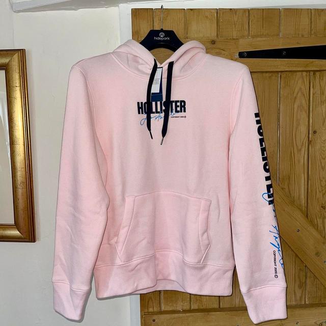 Hollister Co. Men's Hoodie - Pink - XS on Productcaster.