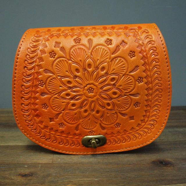 Vintage Women's Crossbody bags - Orange/Brown on Productcaster.