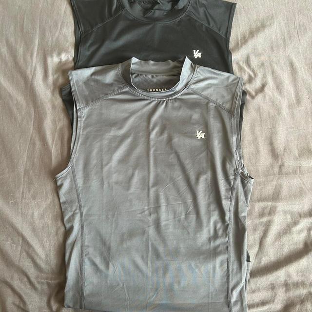 YoungLA Men's Vest - Black/Grey - L on Productcaster.