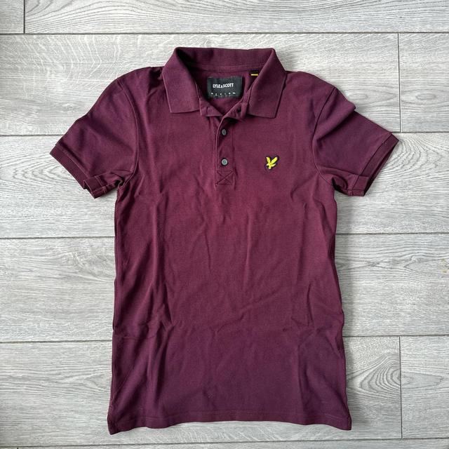 Lyle & Scott Men's Polo shirt - Burgundy - S on Productcaster.