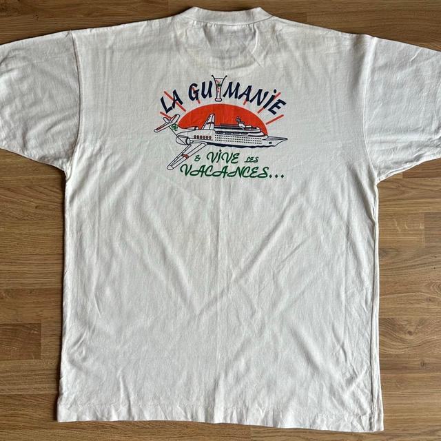 Vintage Men's T-shirt - White - L on Productcaster.