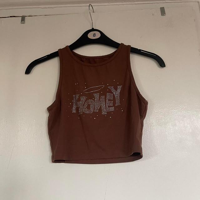 Women's Crop top - Brown - XS on Productcaster.