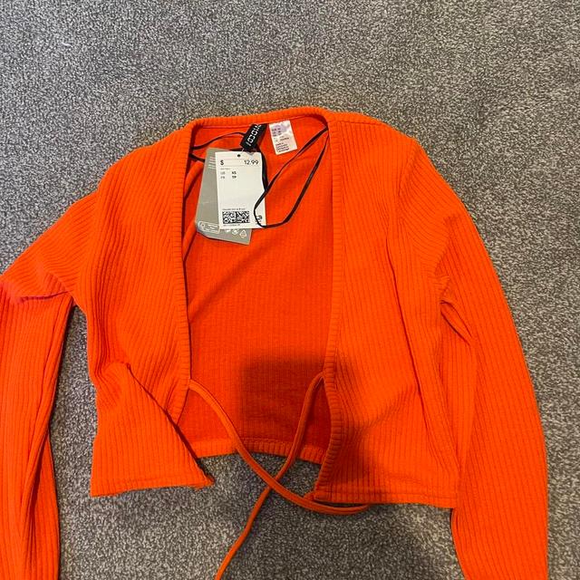 H&M Women's Crop top - Orange - XS on Productcaster.