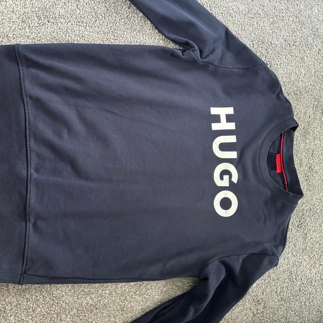 Hugo Boss Men's Sweatshirt - Navy - M on Productcaster.