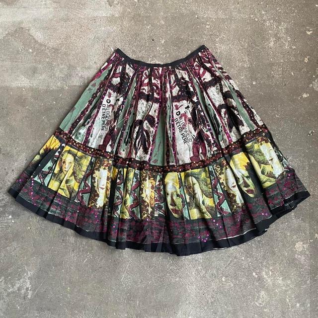 Influence Women's Casual Skirt - Multi/Burgundy - UK 14 on Productcaster.