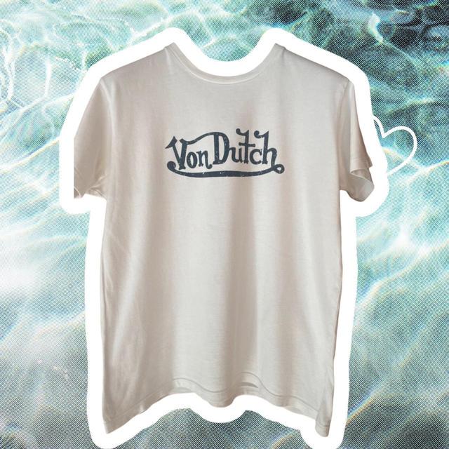 Von Dutch Men's T-shirt - White/Cream - S on Productcaster.