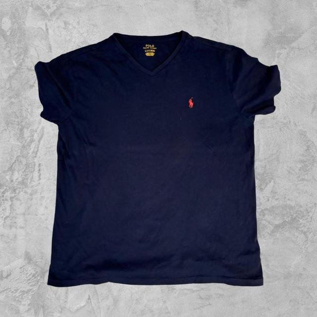 Polo Ralph Lauren Men's T-shirt - Navy/Blue - L on Productcaster.