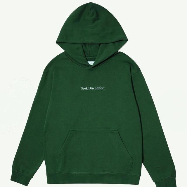 Men's Hoodie - Green/White - XL on Productcaster.