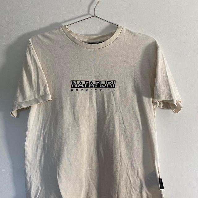 Napapijri Women's T-shirt - Cream/White - XS on Productcaster.