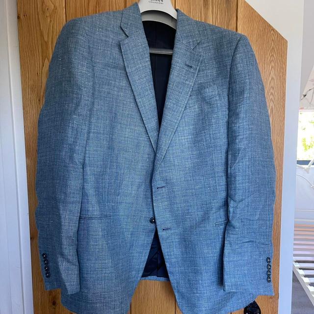 Emporio Armani Men's Tailored jacket - Blue/Grey - L on Productcaster.