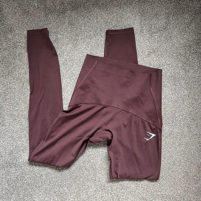 Gymshark Women's Leggings - Brown/Burgundy - UK 6 on Productcaster.