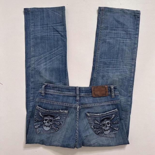 Vintage Women's Bootcut Jeans - Blue - UK 6 on Productcaster.